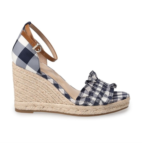 🍉NEW Draper James RSVP Plaid Wedge - Picture 1 of 6